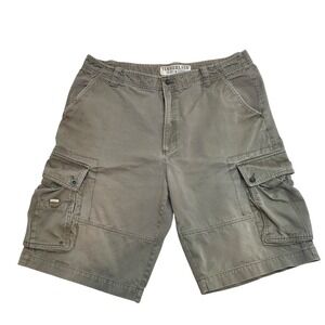 Timberland Scout Cargo Shorts Khaki Tan Mens Size 38 Cotton Utility